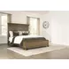 Waynely Medium Brown King Storage Panel Bed