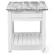 Garden Gate Distressed Grey Rectangular End Table