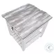 Garden Gate Distressed Grey Rectangular End Table