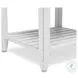 Garden Gate Distressed Grey Rectangular End Table