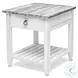 Garden Gate Distressed Grey Rectangular End Table