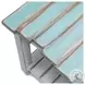 Garden Gate Distressed Bleu and White Rectangular Coffee Table