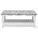 Garden Gate Distressed Grey Rectangular Coffee Table