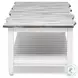 Garden Gate Distressed Grey Rectangular Coffee Table