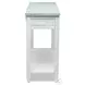 Garden Gate Distressed Bleu and White Rectangular Console Table
