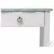 Garden Gate Distressed Bleu and White Rectangular Console Table