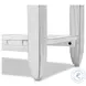 Garden Gate Distressed Bleu and White Rectangular Console Table