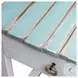 Garden Gate Distressed Bleu and White Rectangular Console Table