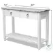 Garden Gate Distressed Grey Rectangular Console Table