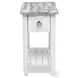 Garden Gate Distressed Grey Rectangular Chairside Table