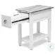 Garden Gate Distressed Grey Rectangular Chairside Table
