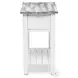 Garden Gate Distressed Grey Rectangular Chairside Table