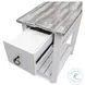 Garden Gate Distressed Grey Rectangular Chairside Table