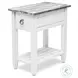 Garden Gate Distressed Grey Rectangular Chairside Table
