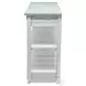 Garden Gate Distressed Bleu and White Entertainment Center