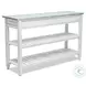 Garden Gate Distressed Bleu and White Entertainment Center