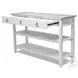 Garden Gate Distressed Grey Entertainment Center