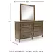 Sturlayne Brown Dresser with Mirror
