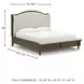 Sturlayne Cream And Brown Queen Upholstered Panel Bed