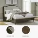 Sturlayne Cream And Brown King Upholstered Panel Bed