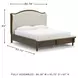 Sturlayne Cream And Brown King Upholstered Panel Bed
