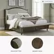 Sturlayne Cream And Brown California King Upholstered Panel Bed