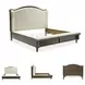 Sturlayne Cream And Brown California King Upholstered Panel Bed