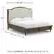 Sturlayne Cream And Brown California King Upholstered Panel Bed
