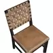 Reid Brown Vegan Leather Upholstered Side Chair Set of 2