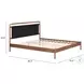 Netz Black And Walnut King Panel Bed