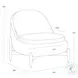 Carilo Stinson Cream Lounge Chair