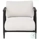 Muros Palazzo Cream Lounge Chair With Black Base