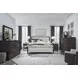 Timberlyn Espresso and Cream King Upholstered Panel Bed