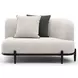 Madera Oatmeal 3 Piece Modular RAF Chaise Sectional with Pillows