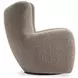 Silvi Brown Upholstered Swivel Accent Chair