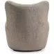 Silvi Brown Upholstered Swivel Accent Chair