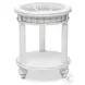 Riviera Blanc Round End Table