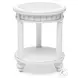 Riviera Blanc Round End Table