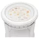 Monaco Blanc Round Glass Top End Table with Tray Insert