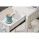 Riviera Blanc Rectangular Chairside Table