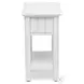 Riviera Blanc Rectangular Chairside Table
