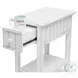 Riviera Blanc Rectangular Chairside Table