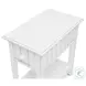Riviera Blanc Rectangular Chairside Table