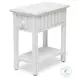 Riviera Blanc Rectangular Chairside Table