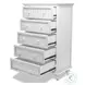 Riviera Blanc 5 Drawer Chest