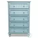 Riviera Bleu 5 Drawer Chest