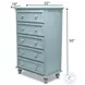 Riviera Bleu 5 Drawer Chest