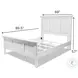Riviera Blanc Queen Panel Bed