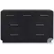 Rowanbeck Gray and Black Upholstered Panel Bedroom Set