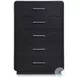Rowanbeck Gray and Black Upholstered Panel Bedroom Set